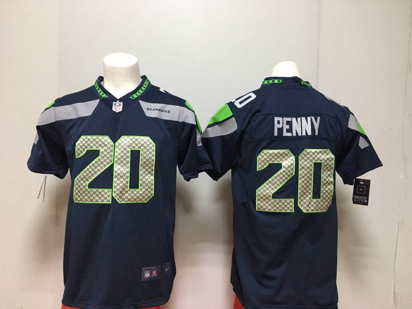 Men Seattle Seahawks #20 Penny Blue Nike Vapor Untouchable Limited Playe NFL Jerseys->women nfl jersey->Women Jersey